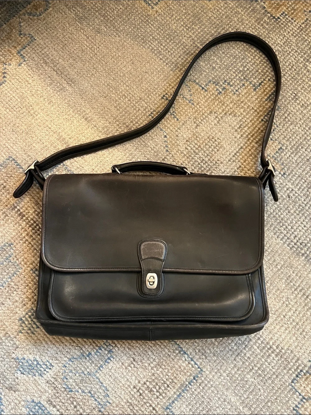 Vintage Black Coach Metropolitan Briefcase/Style 5180/Devil Wears Prada 2